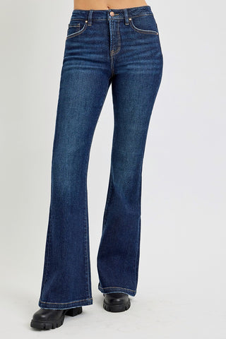 Blue jeans on a white background