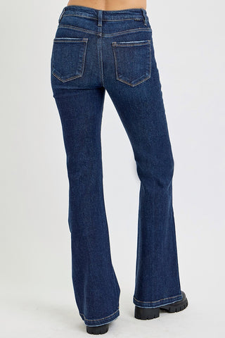 Blue jeans on a white background