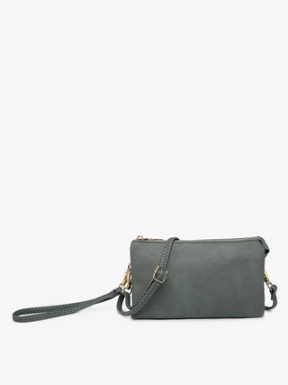 Convertible Leather Crossbody & Wristlet Pouch