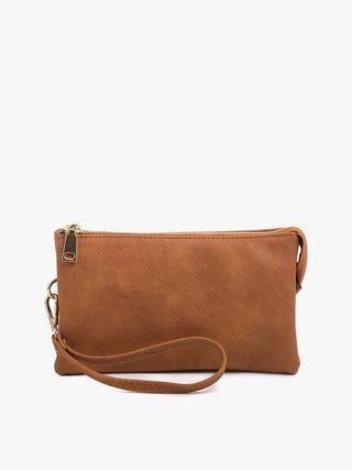 Convertible Leather Crossbody & Wristlet Pouch