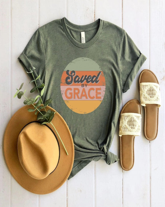 Saved By Grace Graphic Tee