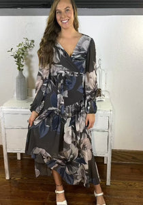 Chiffon Floral Maxi Dress