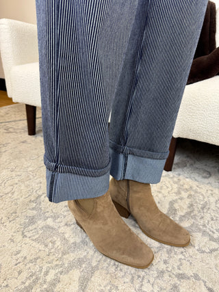 Tribal Cuffed Fly Front Ankle Pant