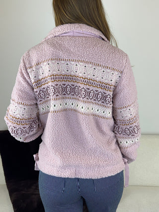 Tribal Blush Fleece Jacket