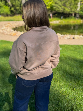 Fleece Half Zip Sweatshirt