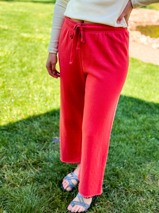Wide Leg Fleece Sweatpants