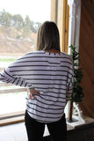 Stripe V-Neck Top