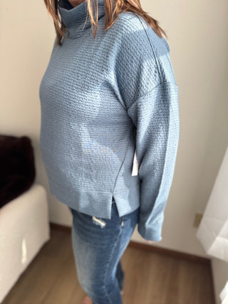 Tribal Long Sleeve Funnel Neck Top