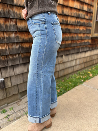 Risen Cuffed Wide Leg Jean