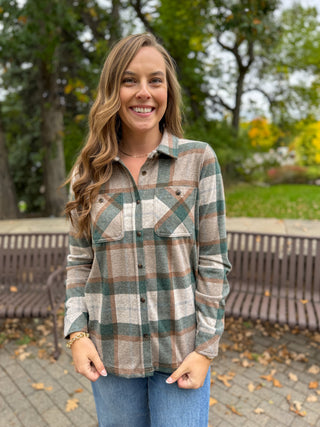 Plaid Knit Shacket