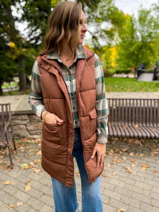 Plaid Knit Shacket