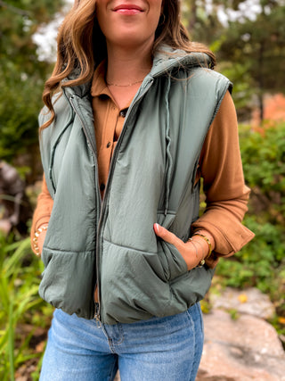 Hooded Puffer Vest