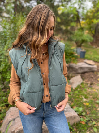 Hooded Puffer Vest