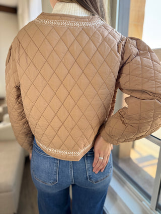 Quilted Embroidered Jacket