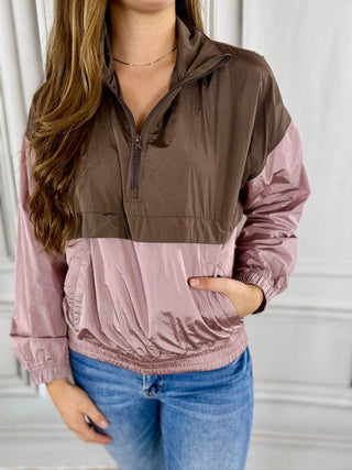 Parachute Half Zip - V - Rae’s Boutique