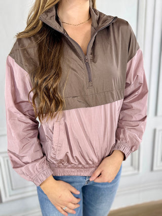 Parachute Half Zip - V - Rae’s Boutique