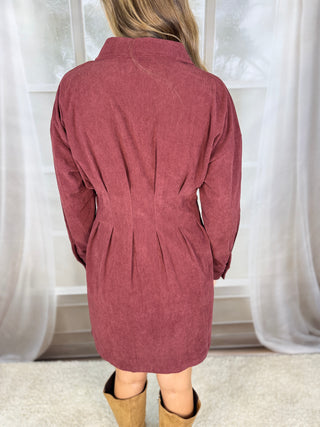 Corduroy Shirt Dress