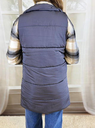 Longline Puffer Vest