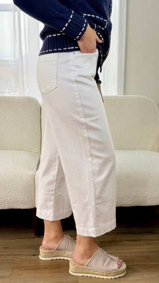 Tribal Audrey White Crop Jean - V - Rae’s Boutique