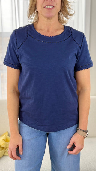Tribal Dotted Detail Top - V - Rae’s Boutique
