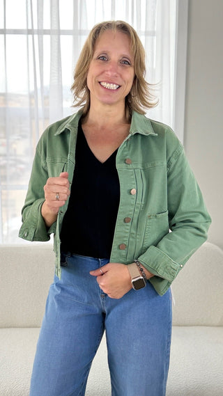 Tribal Pleated Utility Jacket - V - Rae’s Boutique