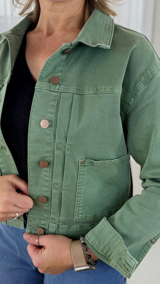 Tribal Pleated Utility Jacket - V - Rae’s Boutique