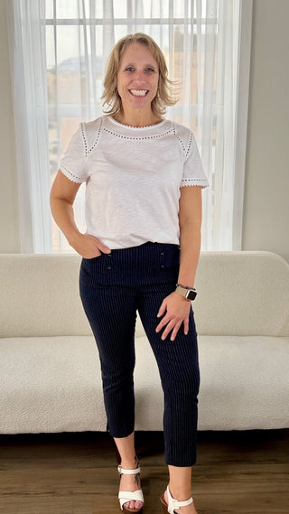 Tribal Dotted Detail Top - V - Rae’s Boutique