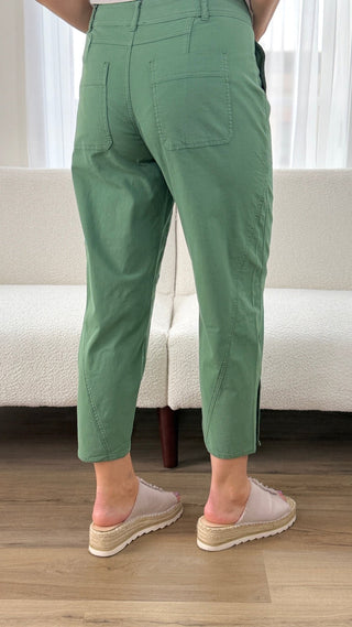 Tribal Button Hem Utility Pants - V - Rae’s Boutique
