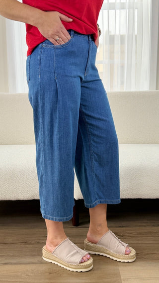 Tribal Pleated Wide Leg Pants - V - Rae’s Boutique