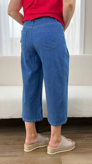 Tribal Pleated Wide Leg Pants - V - Rae’s Boutique