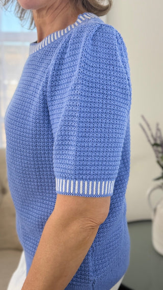 Waffle Knit Sweater - V - Rae’s Boutique