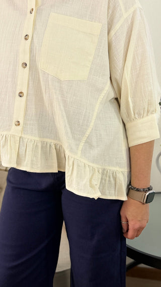 Maggie Button Down - V - Rae’s Boutique