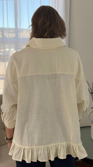 Maggie Button Down - V - Rae’s Boutique