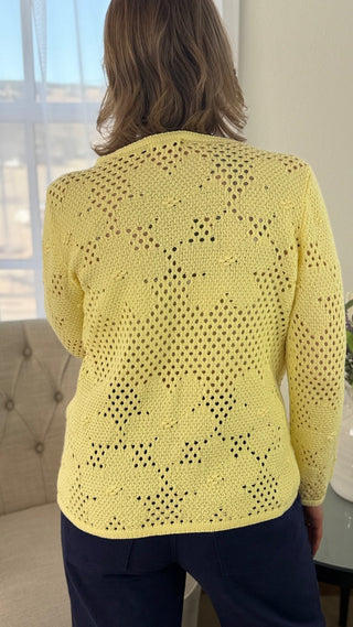 Dorothy Open Knit Top - V - Rae’s Boutique