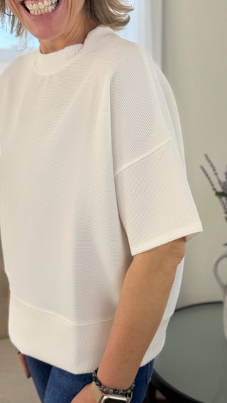 Blakeley Ribbed Top - V - Rae’s Boutique