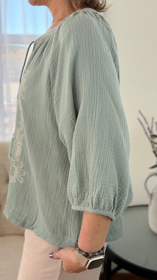 Juniper Boho Blouse - V - Rae’s Boutique