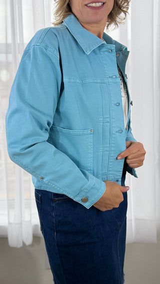 Tribal Pleated Utility Jacket - V - Rae’s Boutique