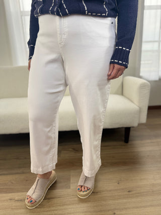 Tribal Audrey White Crop Jean - V - Rae’s Boutique
