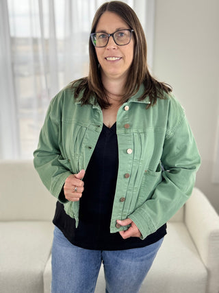Tribal Pleated Utility Jacket - V - Rae’s Boutique