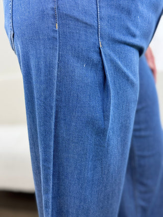 Tribal Pleated Wide Leg Pants - V - Rae’s Boutique