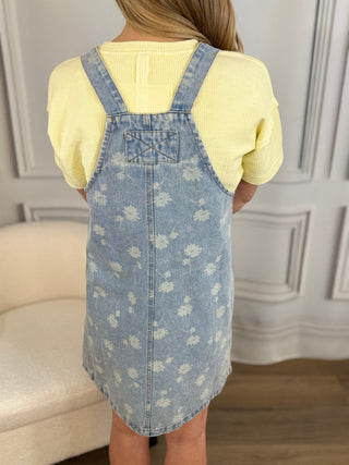 Floral Overall Dress - V - Rae’s Boutique