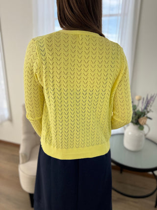 Sunny Chevron Knit Cardigan - V - Rae’s Boutique