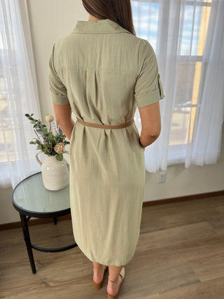 Sophie Midi Dress - V - Rae’s Boutique