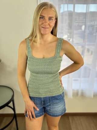 Vintage Mineral Washed Tank - V - Rae’s Boutique