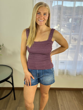 Vintage Mineral Washed Tank - V - Rae’s Boutique