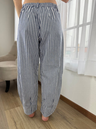 Striped Barrel Pants - V - Rae’s Boutique