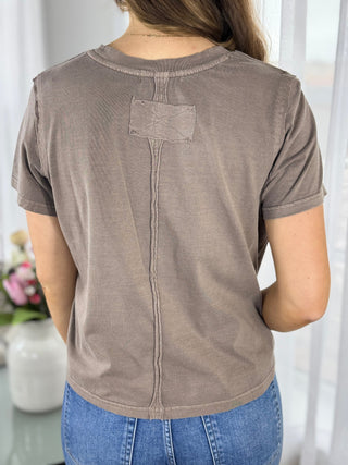 Vintage Mineral Wash Tee - V - Rae’s Boutique