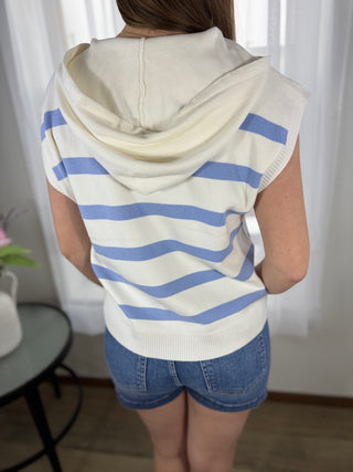Sleeveless Hooded Knit