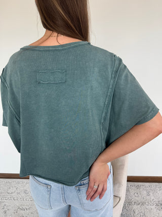 Mineral Washed Boxy Tee