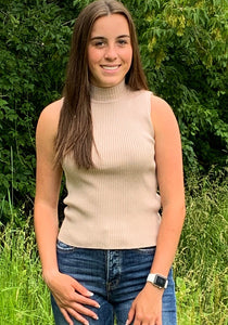 Ribbed Smock Neck Tank